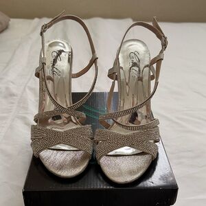 Camille La Vie Gold Strappy Heels